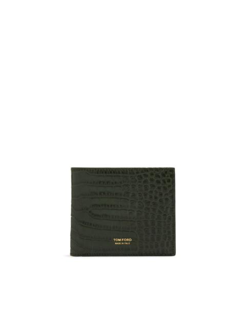 TOM FORD crocodile-effect leather wallet