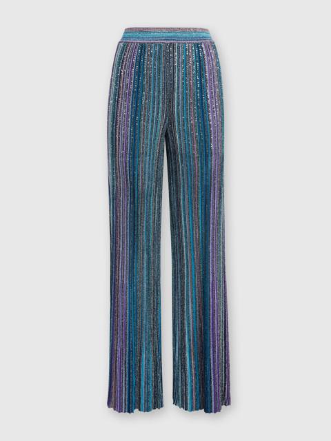 Missoni Ribbed trousers with sequins