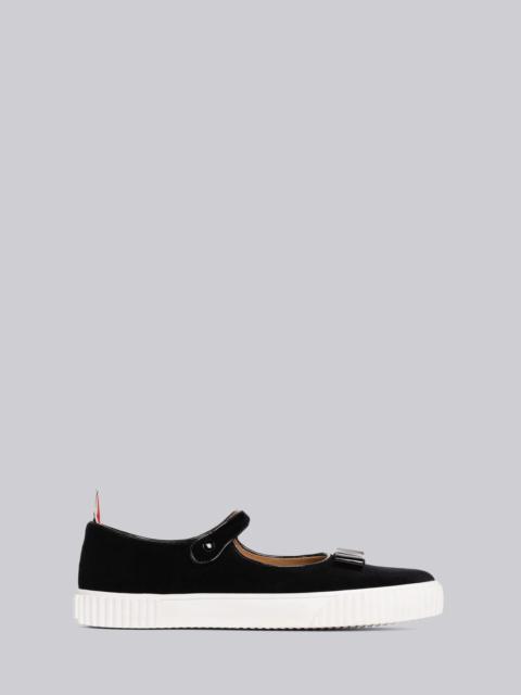 Thom Browne Velvet Patent Bow Tennis Thom John Trainer