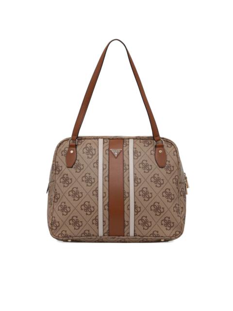 GUESS USA monogram-pattern laptop bag