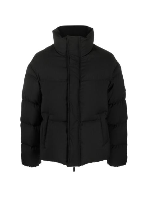 funnel-neck padded down jacket