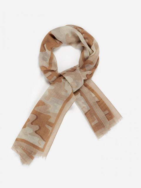 Lanvin CAMOUFLAGE CASHMERE SCARF