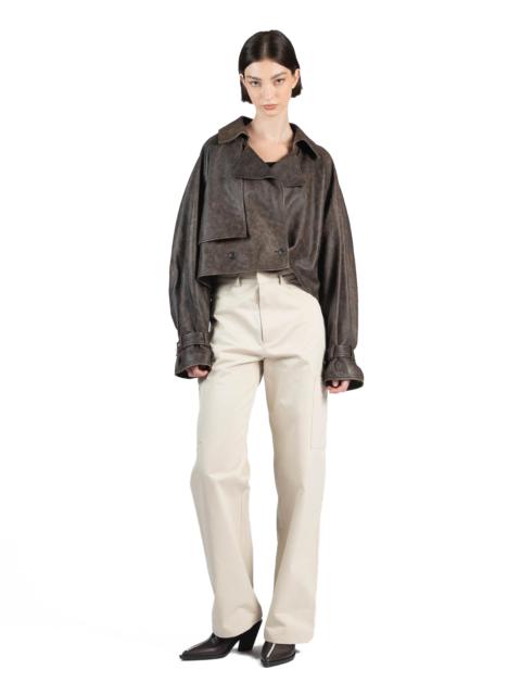 Elleme Cropped Trench Coat Brown