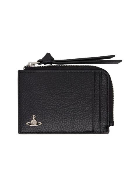 Vivienne Westwood Black Zip Card Holder