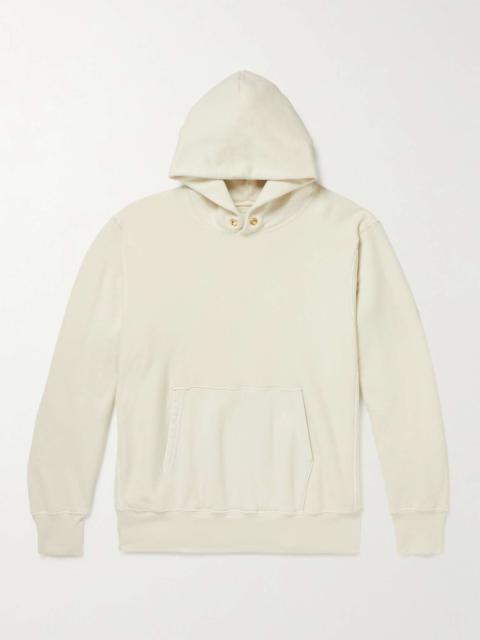LES TIEN Garment-Dyed Cotton-Jersey Hoodie