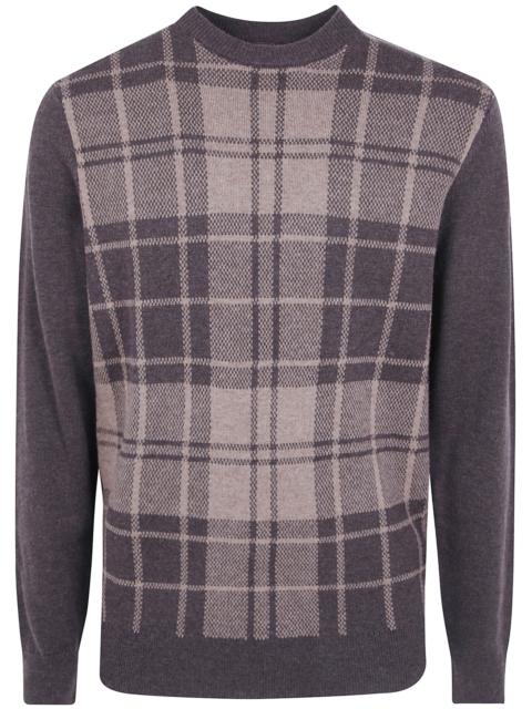 Barbour Crewneck Sweater "Mineral Tartan"