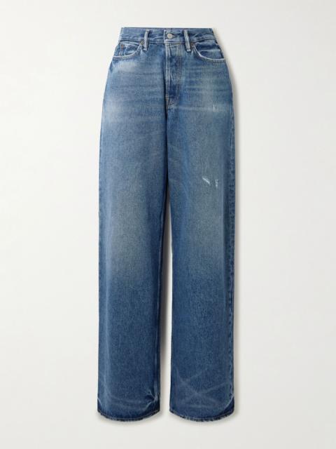 Acne Studios 1981 low-rise wide-leg organic jeans Blue