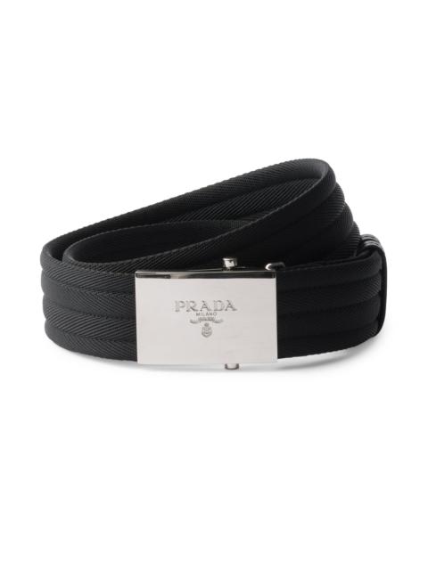Prada Men's Fabric Belt - Black