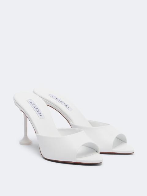 AQUAZZURA Bisous leather mules