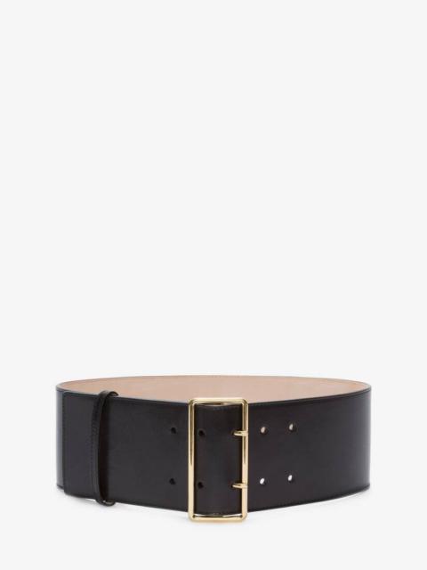 Alexander McQueen Military Belt in Black