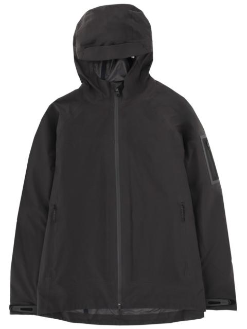 WATER-REPELLENT JACKET WITH ADJUSTABLE HEM AND HOOD