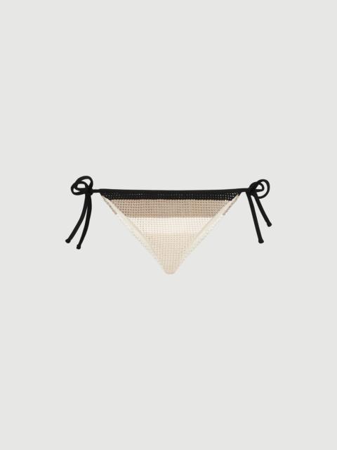 Brunello Cucinelli Cotton net knit bikini bottoms