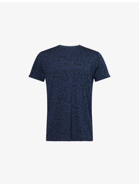 Derek Rose London Graphic-Pattern Stretch-Jersey T-shirt
