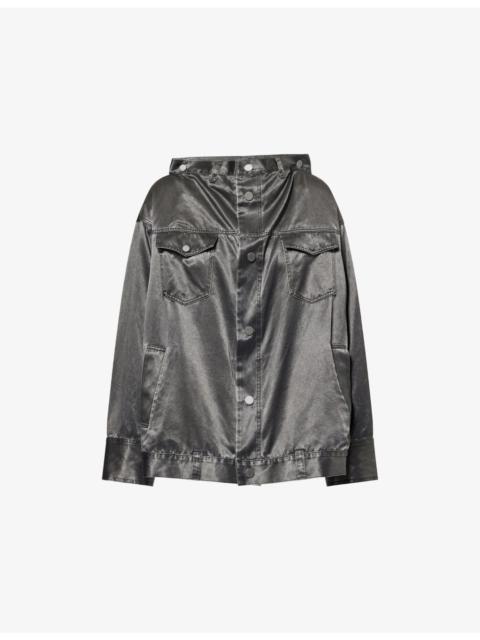 ISSEY MIYAKE Pseudo Jeans Relaxed-Fit Woven Jacket