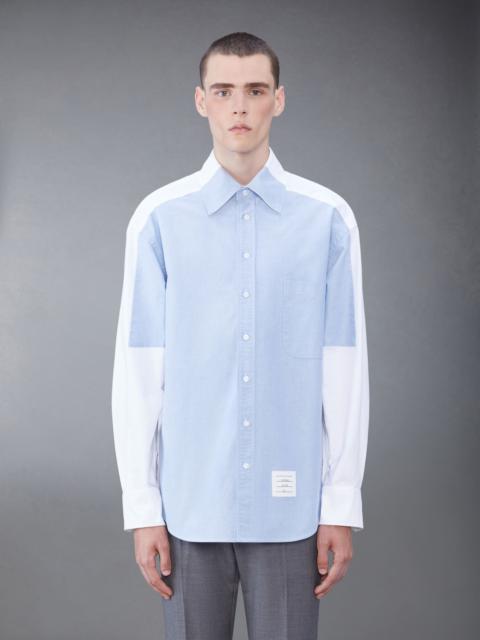 panelled cotton shirt