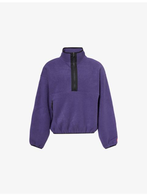 Relaxed-Fit High-Neck Fleece Sweatshirt
