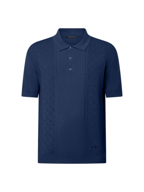 Louis Vuitton Cotton-Silk Pointelle Polo Shirt