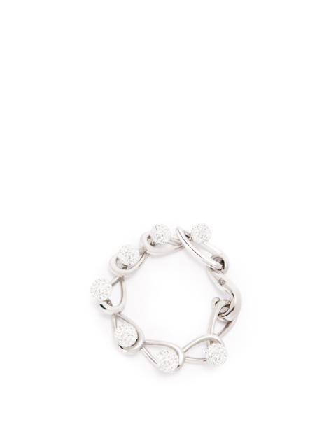 Loewe Drop chain bracelet  in metal and crystals