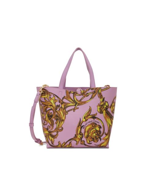 VERSACE JEANS COUTURE Reversible Pink Regalia Baroque Tote