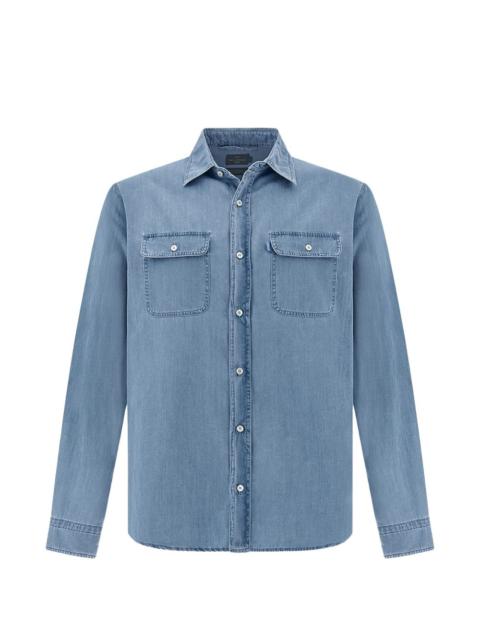 Paul & Shark buttoned denim overshirt