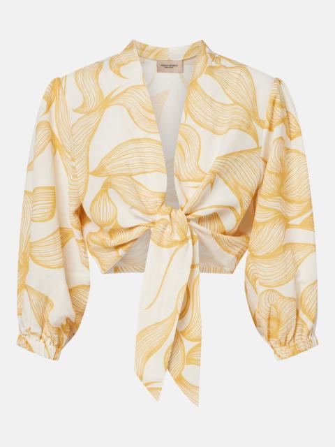 ADRIANA DEGREAS Printed top