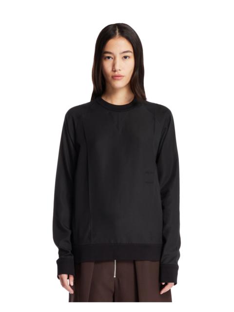 SETCHU Black Crewneck T-Shirt
