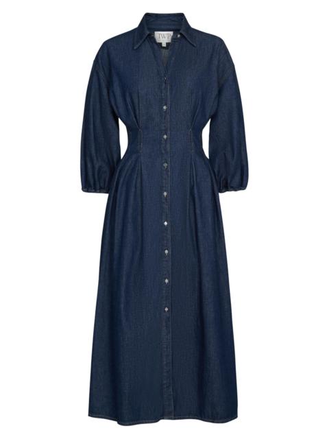 TWP Women's Mason Denim Maxi Shirtdress - Indigo Resin