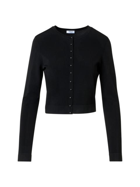 AKRIS Women's Cropped Knit Cardigan - Black