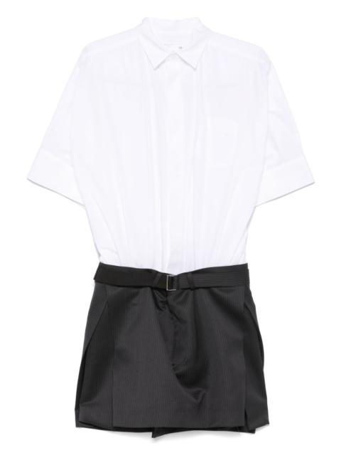 panelled mini dress