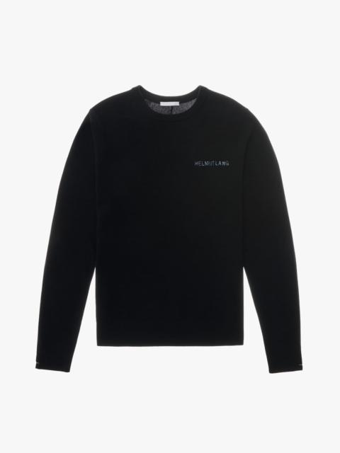 Helmut Lang EMBROIDERED LOGO SWEATER