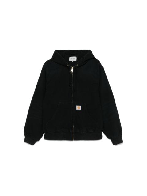 Carhartt logo patch hooded jacket
