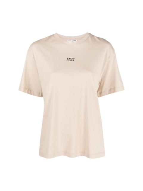Each x Other logo-print crew-neck T-shirt