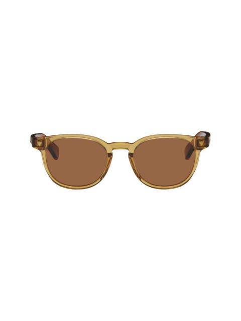 Bottega Veneta Orange Round Sunglasses