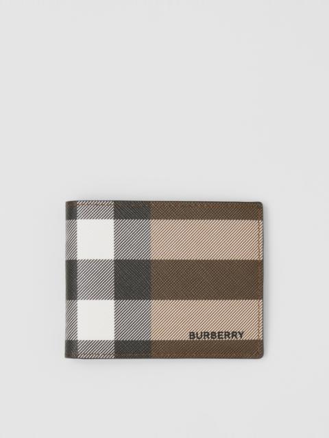 Burberry Exaggerated Check Slim Bifold Wallet