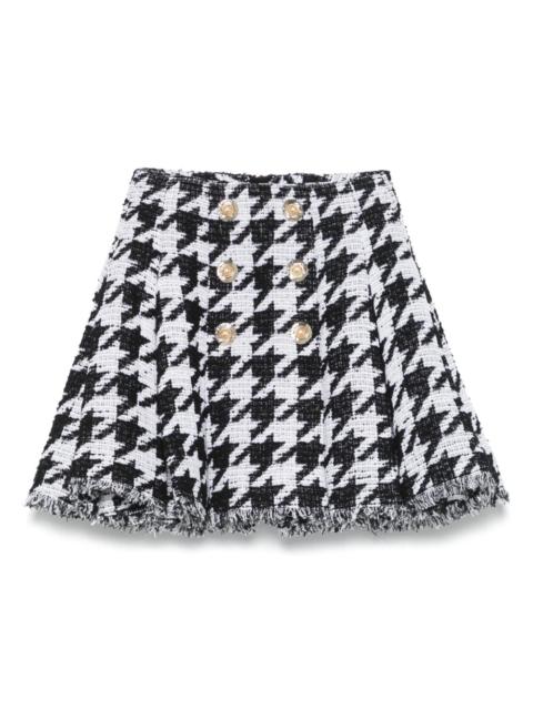 Balmain tweed A-line skirt