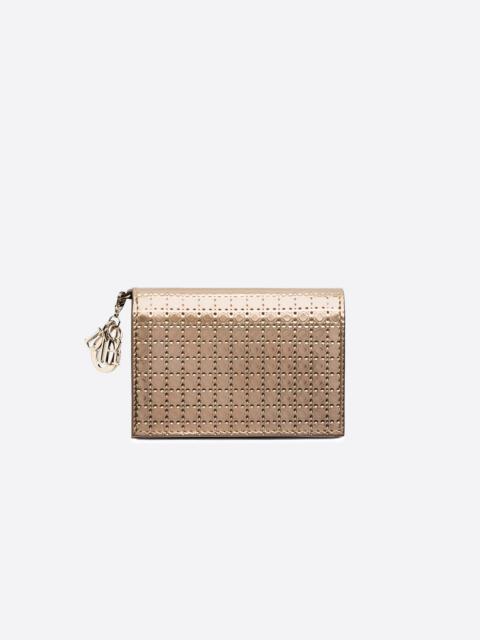 Dior Lady Dior Flap Card Holder