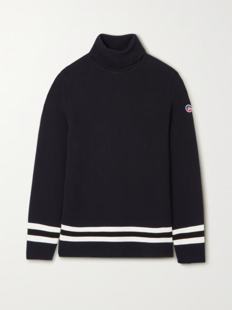 Fusalp Judith Striped Knitted Turtleneck Sweater