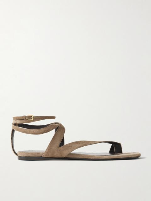 KHAITE Aimee Suede Sandals
