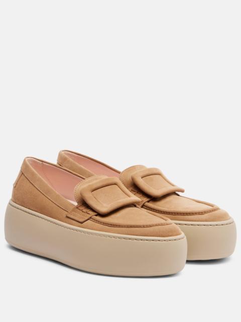 Roger Vivier Viv' Up suede platform loafers