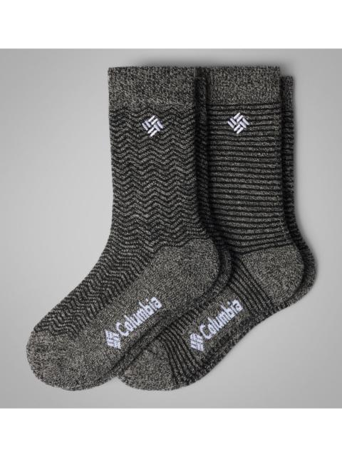 Columbia Men's Pattern Midweight Thermal 2PK Sock