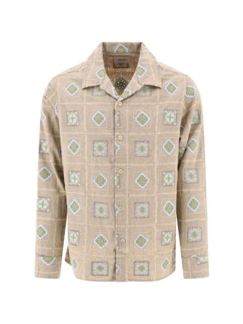 Julio printed cotton-linen shirt