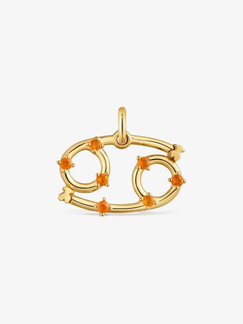 TOUS Cáncer Pendant with 18kt gold vermeil and carnelian TOUS Zodiaco