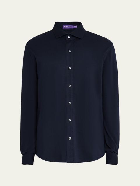 Ralph Lauren Men's Washed Pique Sport Shirt