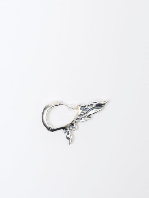 KUSIKOHC SILVER HALF WING EARRING