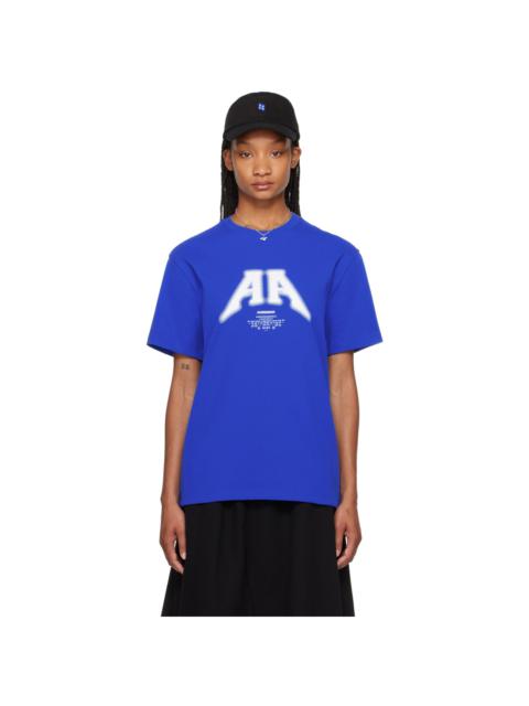 ADER error Blue Embroidered T-Shirt