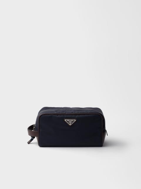 Prada Prada Speedrock Re-Nylon and leather pouch