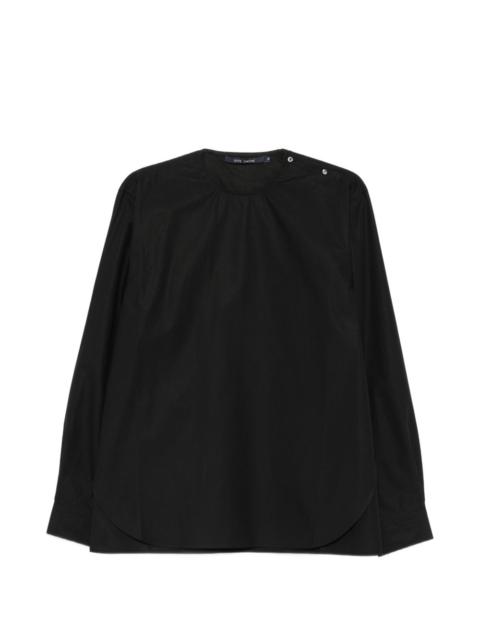 SOFIE D'HOORE button-shoulder long-sleeve blouse