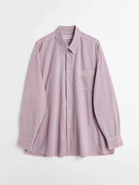 Borrowed BD Shirt Dusty Lilac Cotton Voile