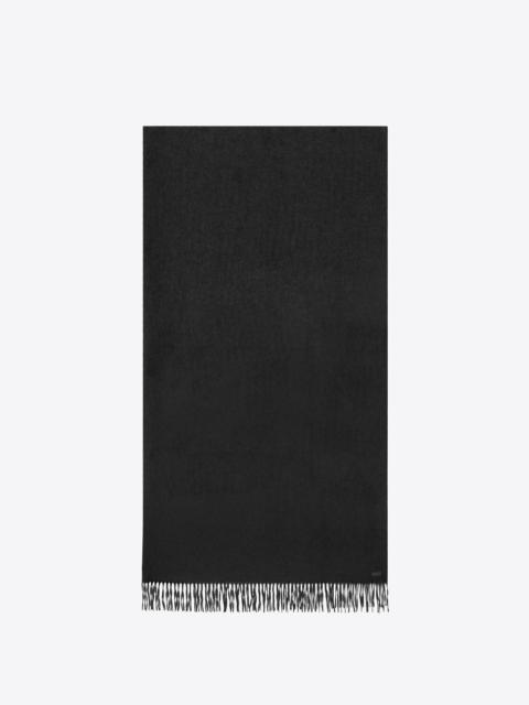 SAINT LAURENT extra-large stole in silk and cashmere jacquard