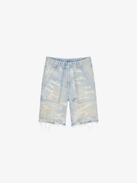 Givenchy CARGO BERMUDA SHORTS IN DENIM